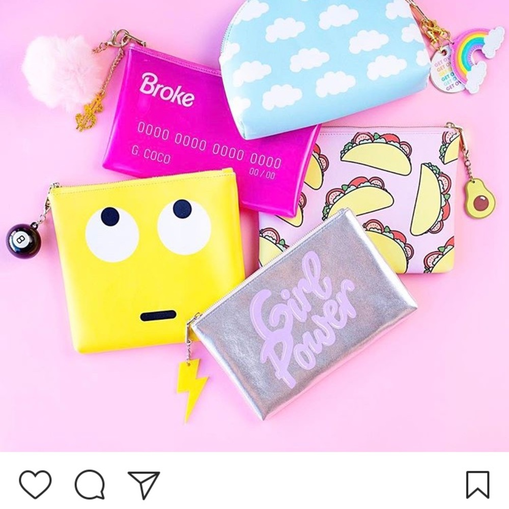 Studio DIY clutches. I do not have the taco bag.