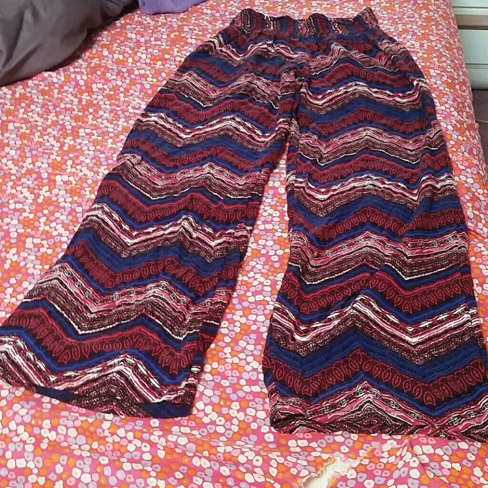 Summer elastic wastbend pants