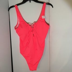 PINK one piece swimsuit (Size M) NEVER WORN