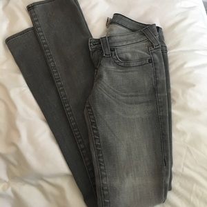 True Religion Gray skinny jeans