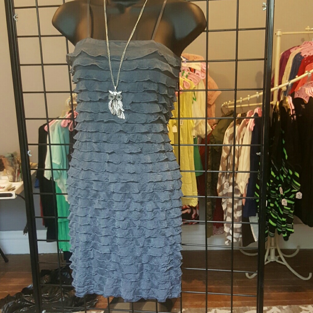 Grey Cocktail Dress