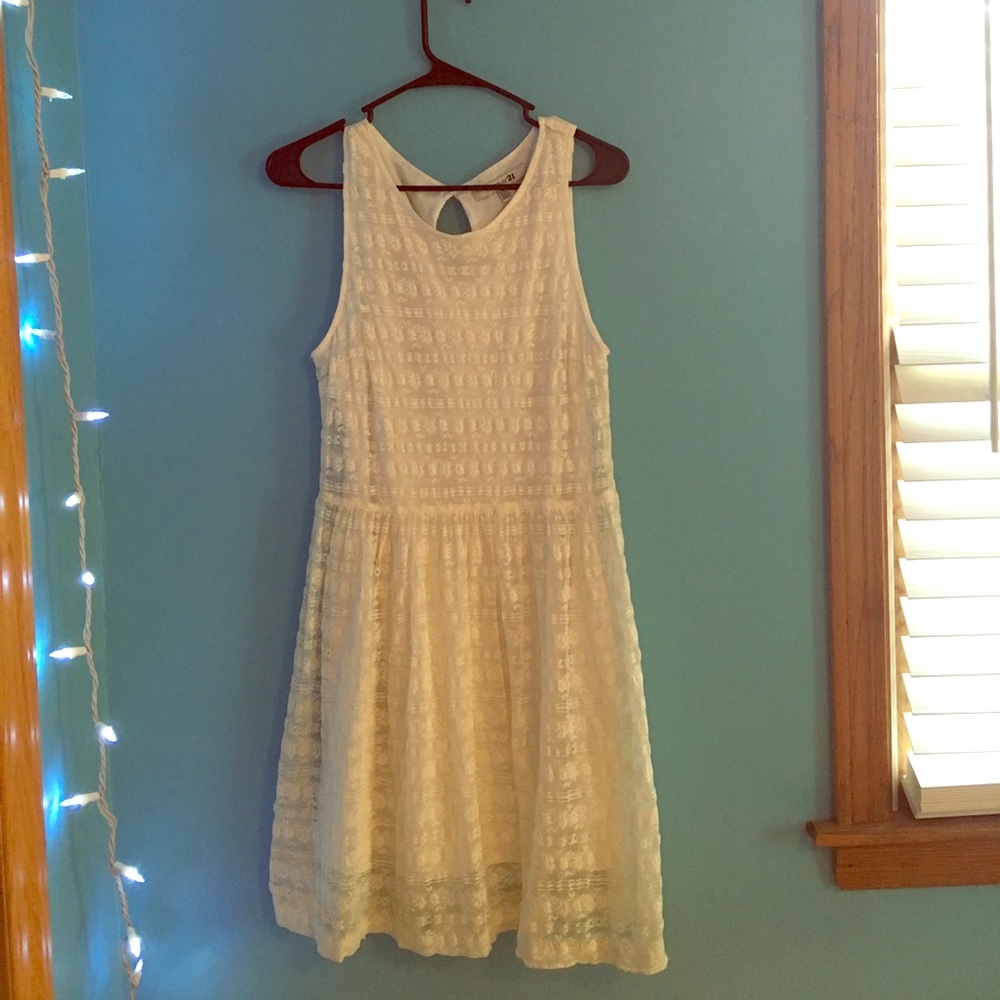 White lace dress