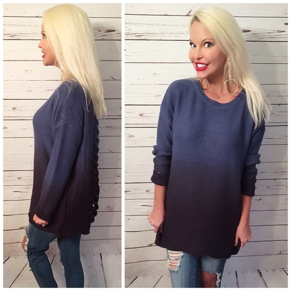 LAST 1! 💕Stunning Distressed Ombré Sweater - Picture 2 of 3