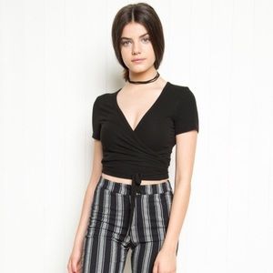 Brandy Melville Self-Wrap Top