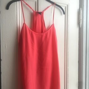 Breezy coral racerback tank to dress up or down