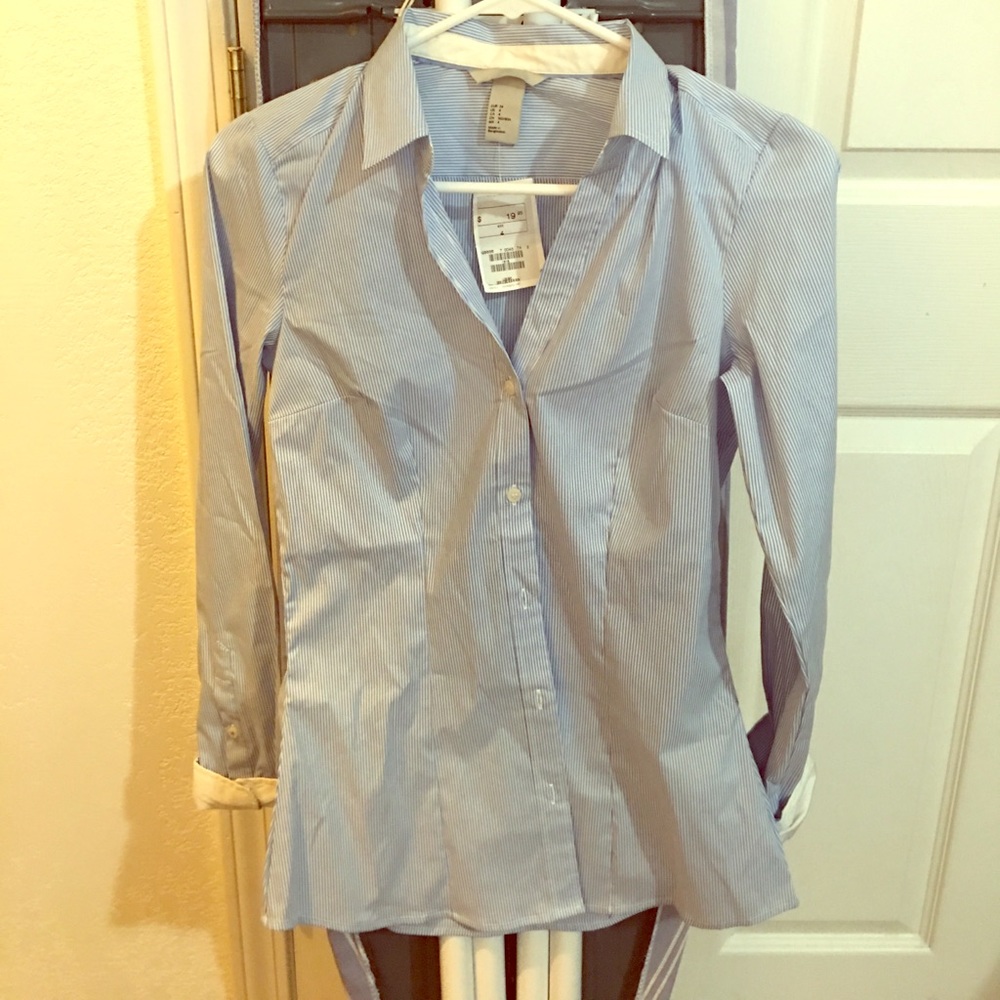 Dress shirt button top button