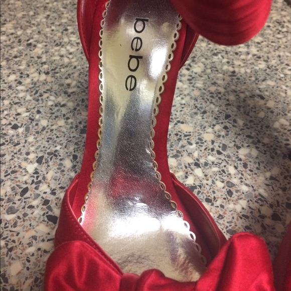 Red Bebe heels - Picture 4 of 6