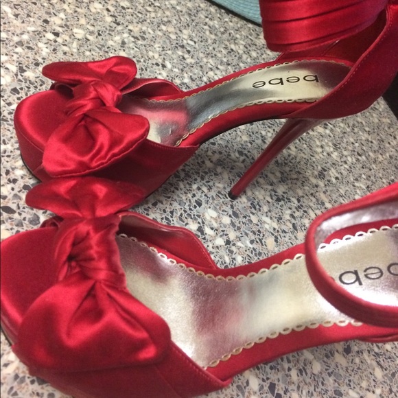 Red Bebe heels - Picture 5 of 6