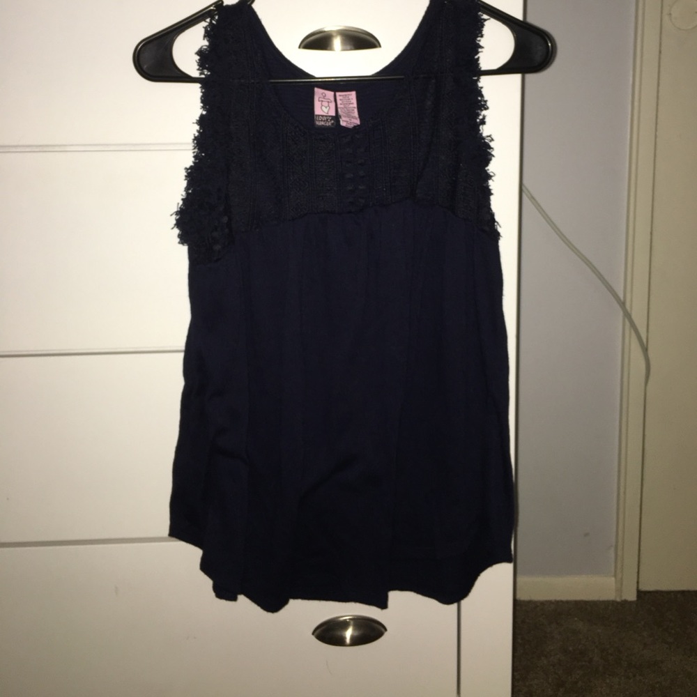 Navy blue top