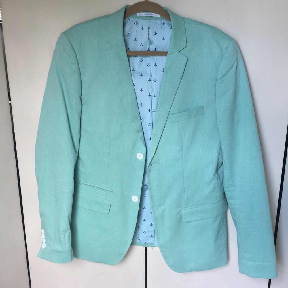 Men's Mint Green Blazer (M)