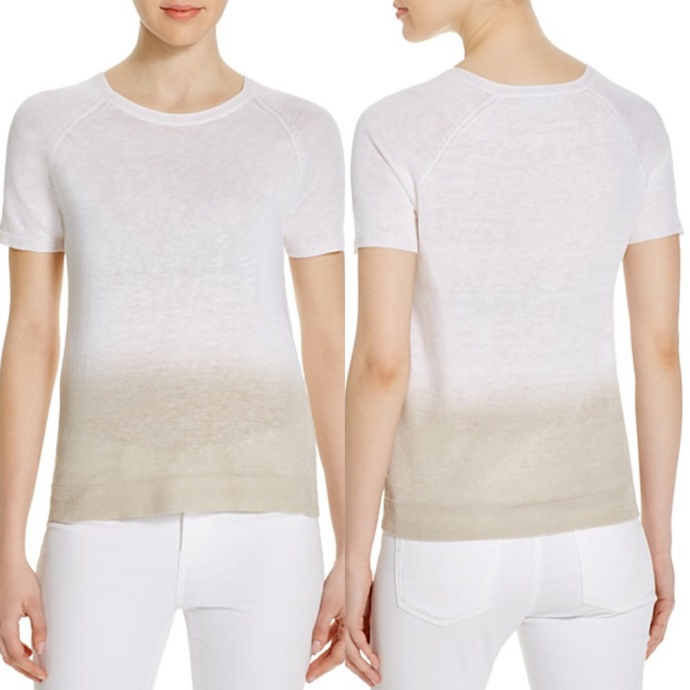 Theory Toraely Sag Harbor Ombre Linen Sweater