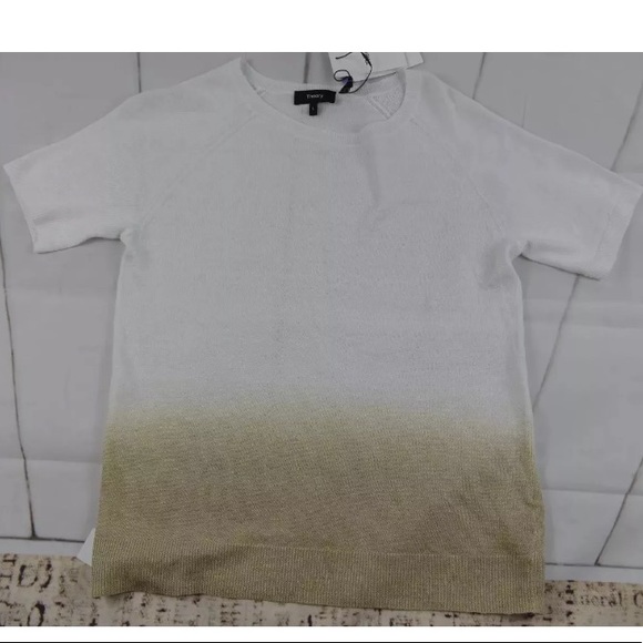 Theory Toraely Sag Harbor Ombre Linen Sweater - Picture 3 of 8