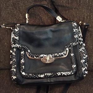 Black and White Coach Crossbody Bag