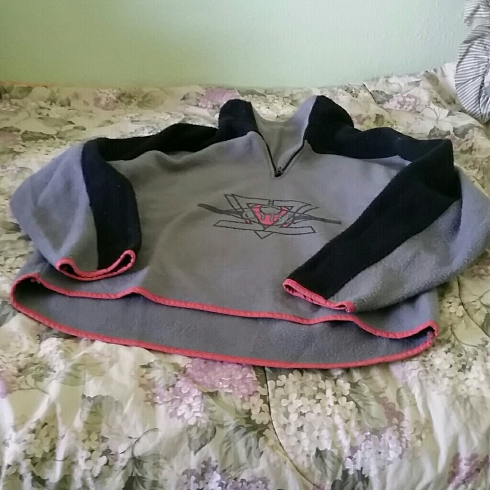 Winter/Ski Fleece Sweatshirt Gray-Black