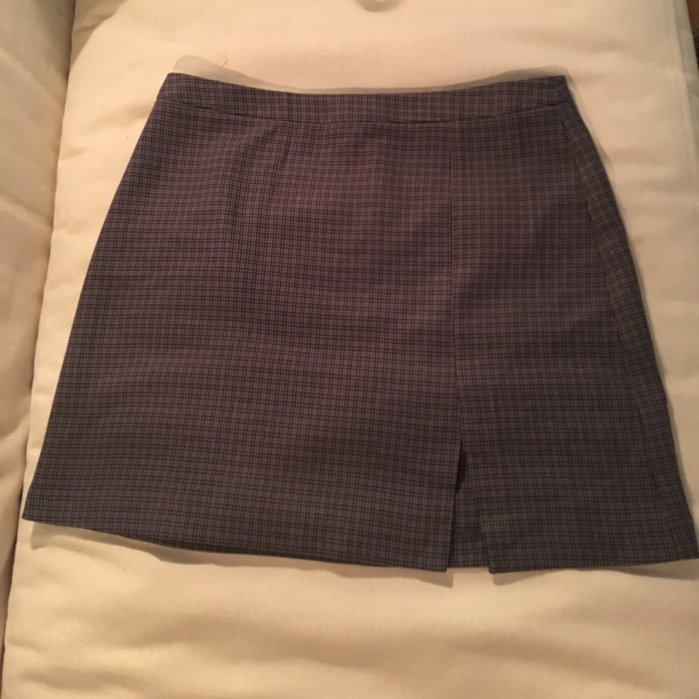 asos mini a line skirt with small front slit