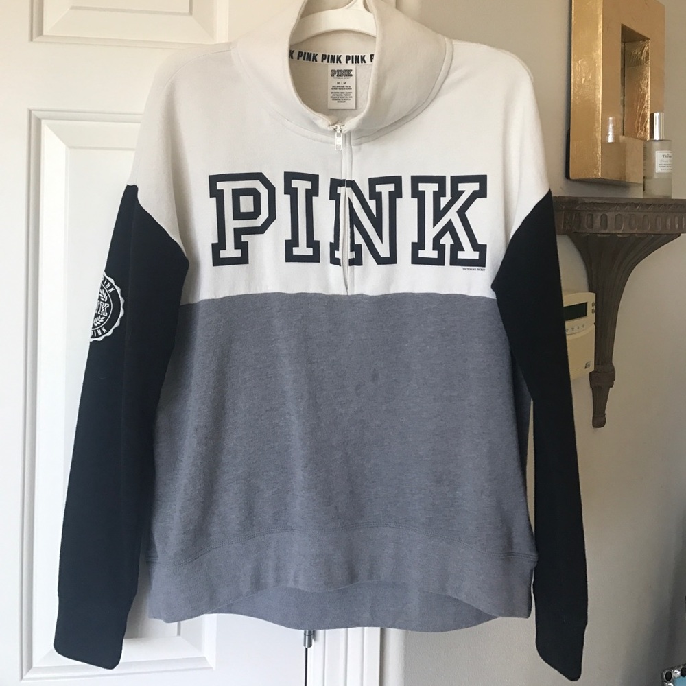 Victoria's Secret Pink black and white pullover