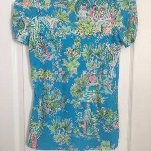 NWOT Lilly Pulitzer top in HOLY GRAIL print