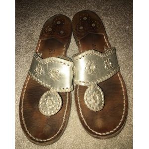 Jack Rogers Platinum sandals