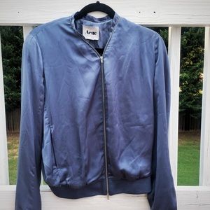 Acne Studios Corinne Silk Bomber Jacket
