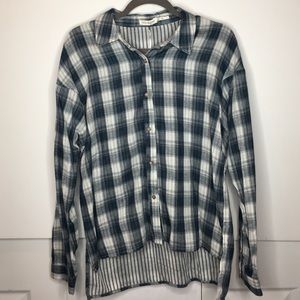 Blu Pepper Plaid Button Down