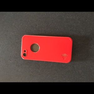 Red waterproof iPhone 5c case