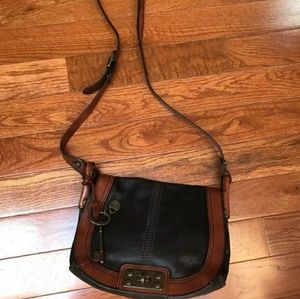 !!!! ISO !!!! Fossil saddle bag in black.