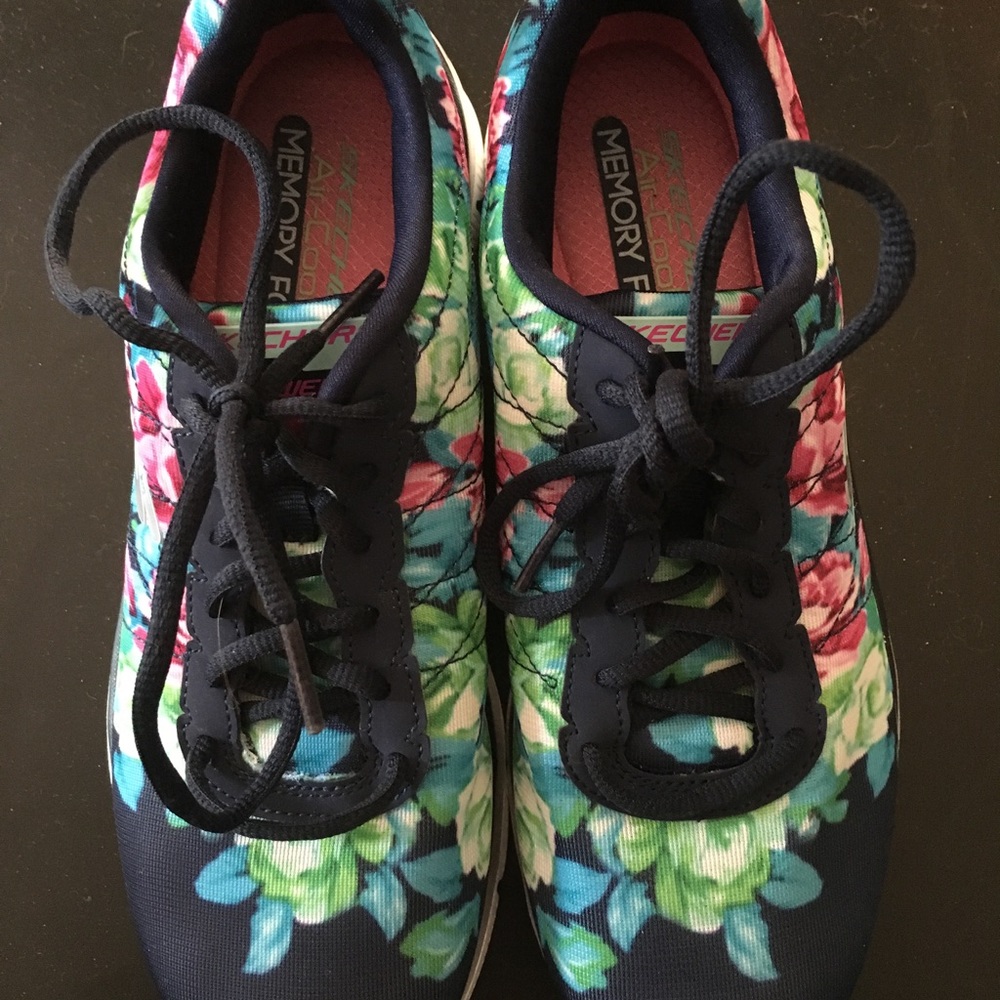 Floral Print Sneakers