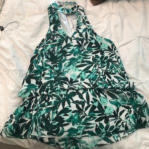 Leaf pattern dress
