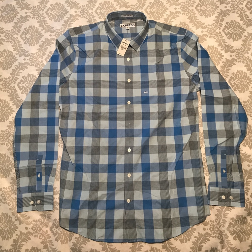 Express men's Extra Slim Fit dress up shirt. NWT
