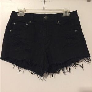 Festival Hi-rise Distressed Shorts