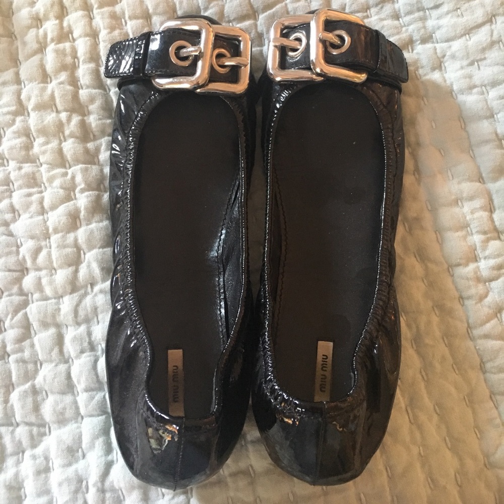 Miu Miu flats WORN ONCE