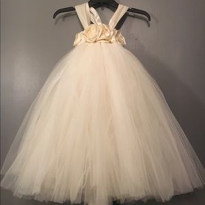 Ivory flower girl dress