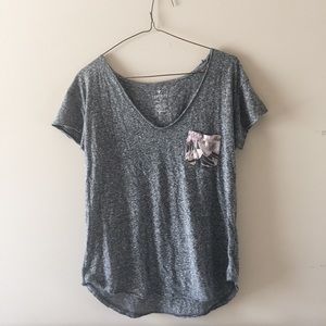 Marled Grey AMERICAN EAGLE Tee