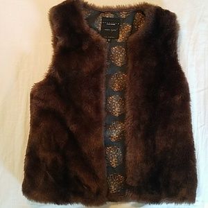 Sanctuary faux fur vest XS