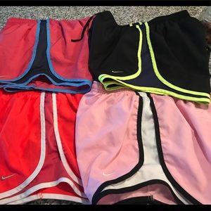 Nike tempo shorts set of 4