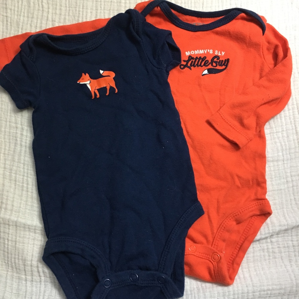Carter's 2-pack Onesies Bundle, Fox theme 🦊