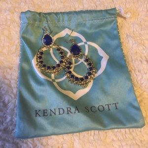Blue Kendra Scott earrings