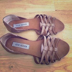 Steve Madden leather flat sandals