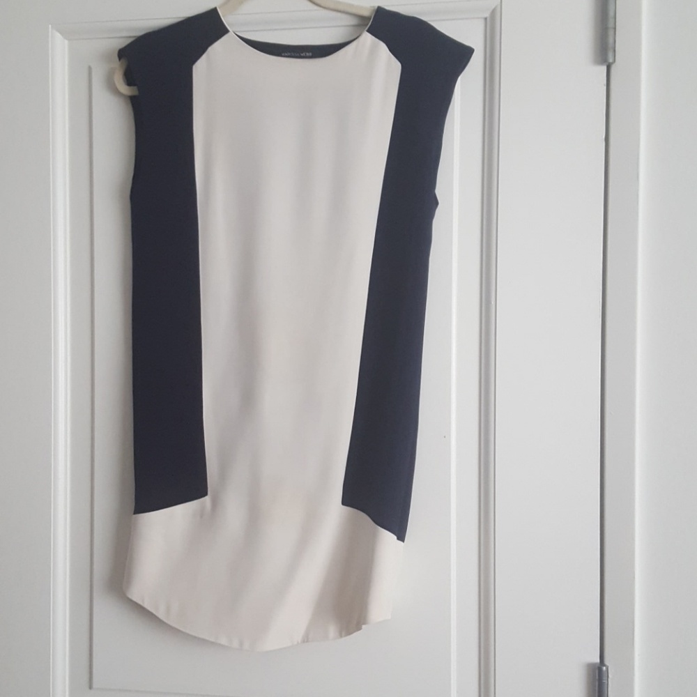 Marissa Webb Colorblock Sleeveless Dress