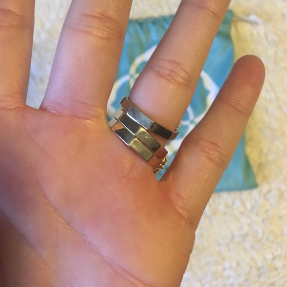 Blue stackable Kendra Scott rings - Picture 3 of 3