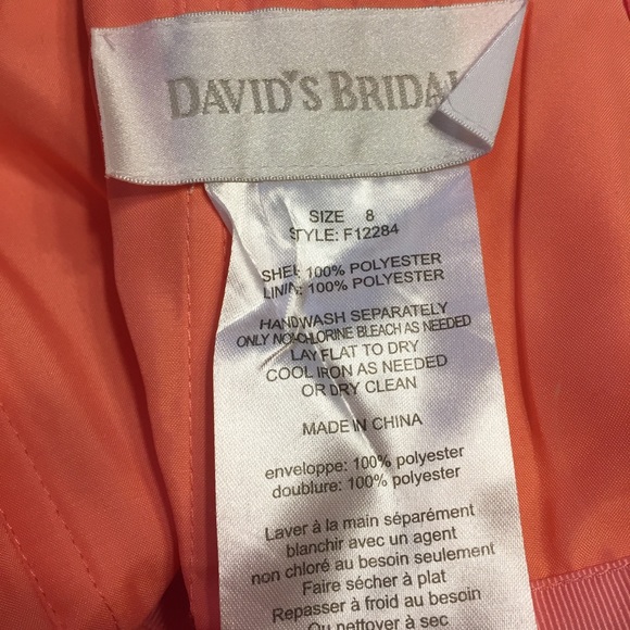 Elegant Coral Gown - Picture 6 of 8