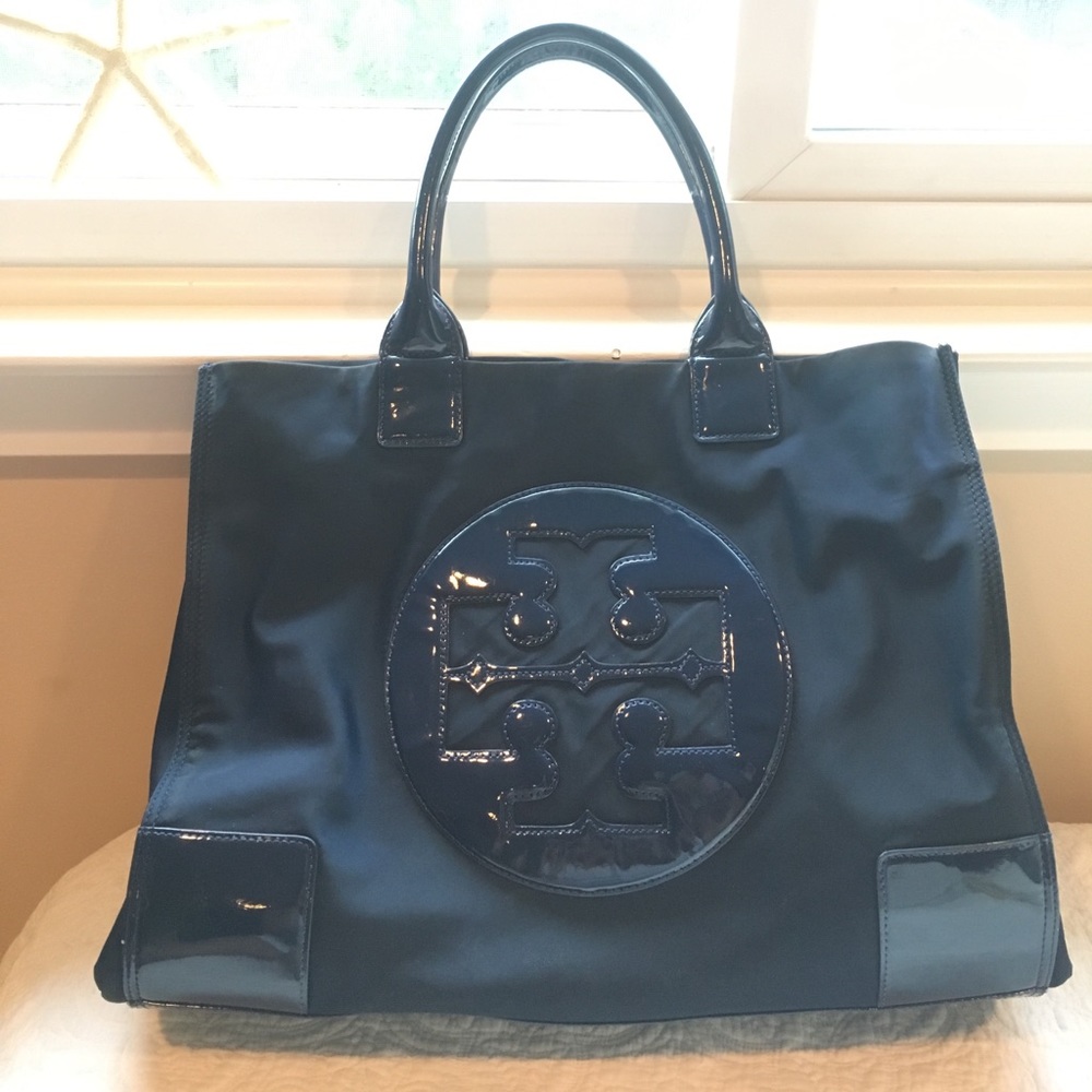 Tory Burch Navy Ella tote