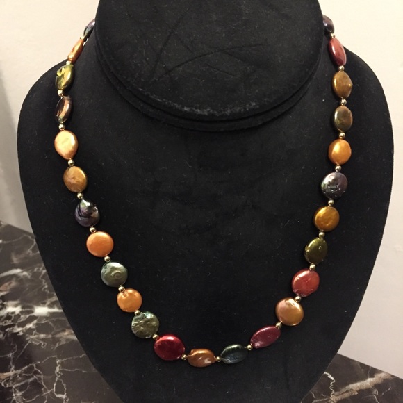 ✨RARE Dye Pearl Necklace & Bracelet Set✨ - Picture 2 of 8