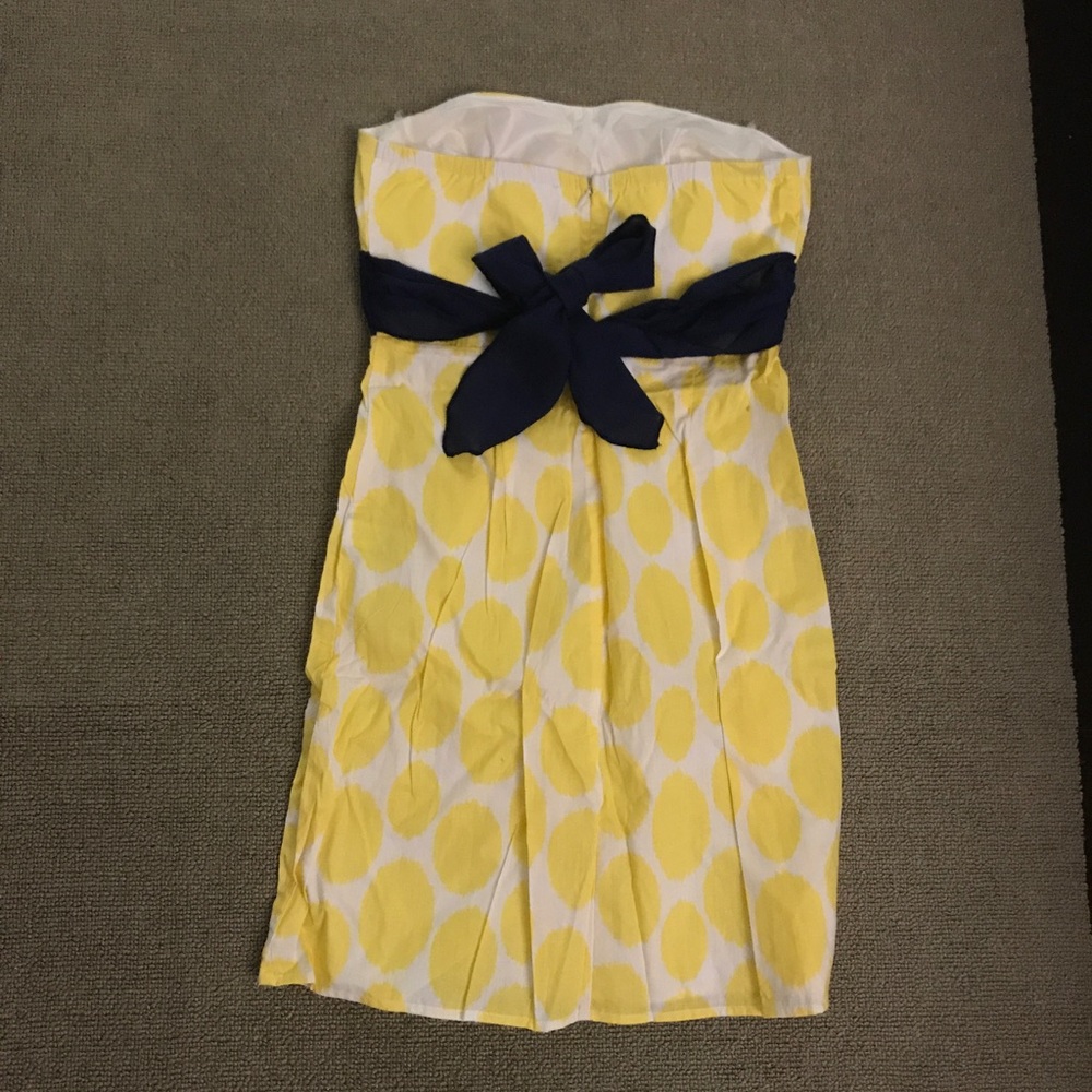 Lemon yellow cute tube dress