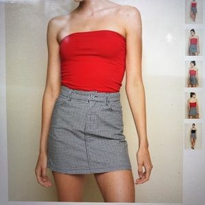 brandy melville juliette skirt (gingham)