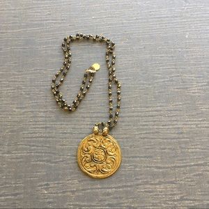 Hematite Chain Pendant Necklace Jessica Elliot