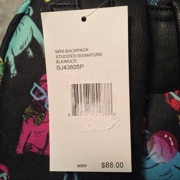 NEW Rare Betsey Johnson Pug Backpack - Picture 6 of 6
