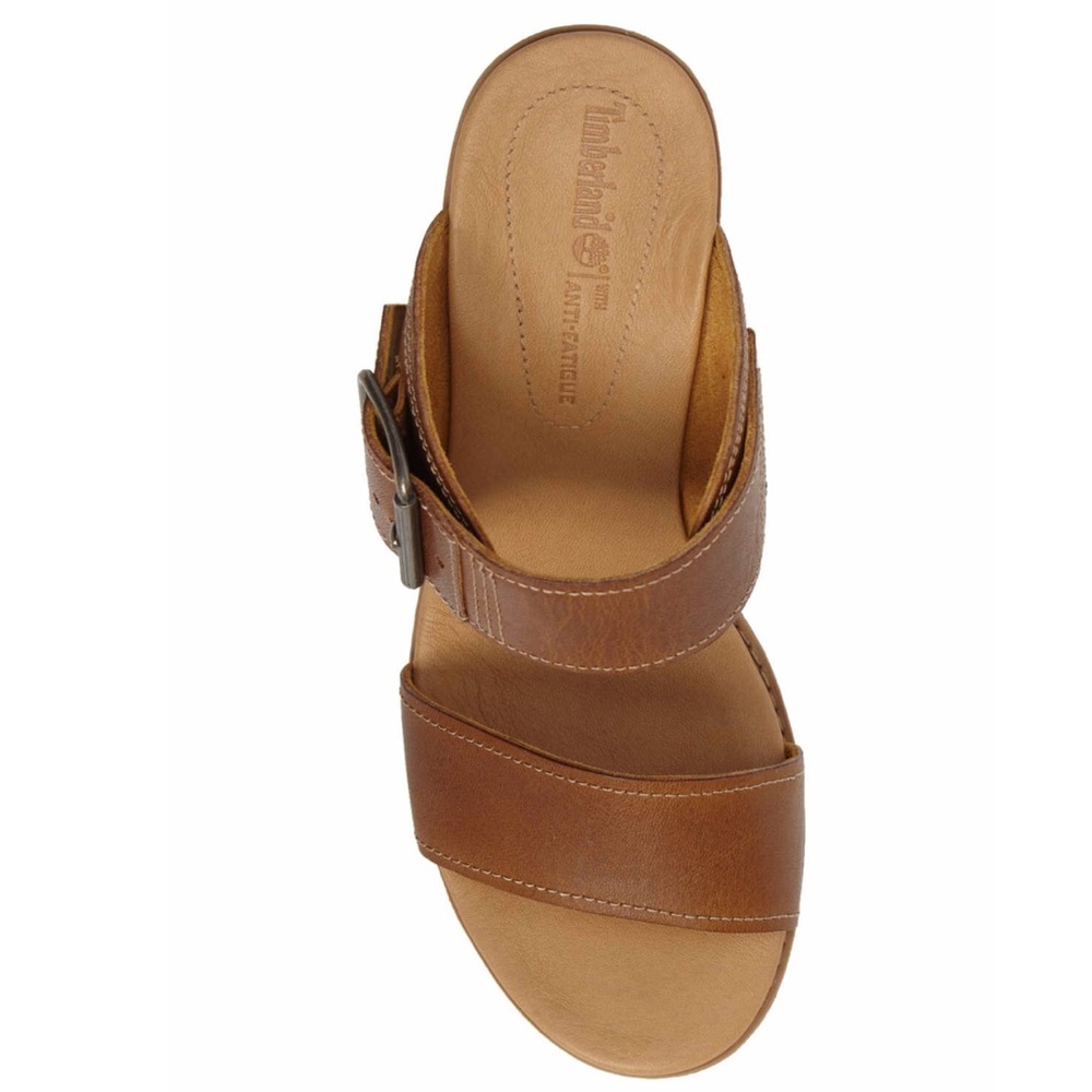 Timberland Brenton Buckle Slide Sandal Tan Brown - Picture 7 of 8