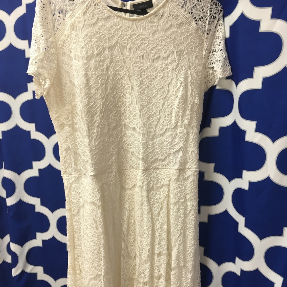 Apt 9 cream lace dress