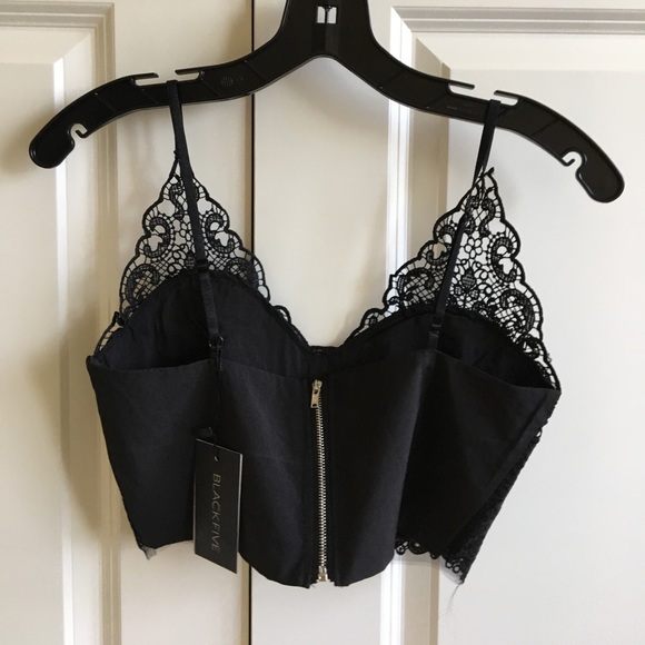 Sexy lace black crop top - Picture 3 of 4